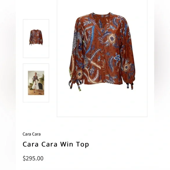 Cara Cara win top. Size small. New without tags. - Picture 11 of 11